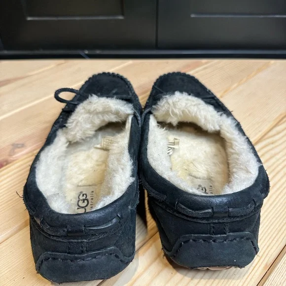 UGG Black Suede Moccasins - Picture 4 of 5